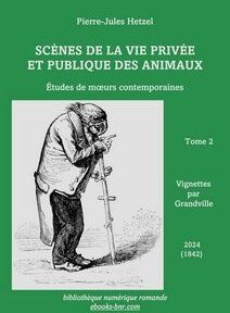 Illustration d'un singe en tenue humaine examinant un insecte à la loupe, sur la couverture d'un livre intitulé 