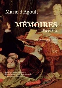 Agoult Marie d’ – Mémoires - Bibliothèque numérique romande