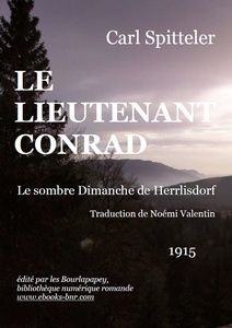 Spitteler Carl – Le lieutenant Conrad - Bibliothèque numérique romande - Anne Van de Perre, photo