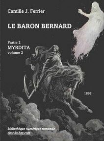 La couverture d'un livre, une composition sombre, reprend le détail du tableau La Mort, vision de Saint-Jean (1886) de Gustave Doré et Odysseus Attempting To Embrace His Mother’s Spirit In The Underworld (1901) de Jan Styka La couverture d'un livre, une composition sombre, reprend le détail du tableau La Mort, vision de Saint-Jean (1886) de Gustave Doré et Odysseus Attempting To Embrace His Mother’s Spirit In The Underworld (1901) de Jan Styka la mort chevauchant un cheval dans les nuages, avec une figure féminine fantomatique au-dessus. Le texte se lit comme suit :