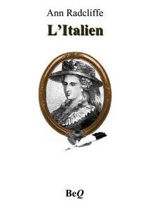 Couverture du livre « L'Italien » d'Ann Radcliffe, présentant une illustration en noir et blanc d'une personne dans un cadre ovale portant un chapeau avec des décorations en plumes. Couverture du livre « L'Italien » d'Ann Radcliffe, présentant une illustration en noir et blanc d'une personne dans un cadre ovale portant un chapeau avec des décorations en plumes.